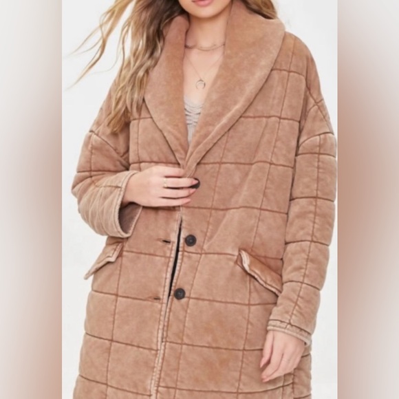 Forever 21 Jackets & Blazers - NWT Mineral Dyed Quilted Jacket - S